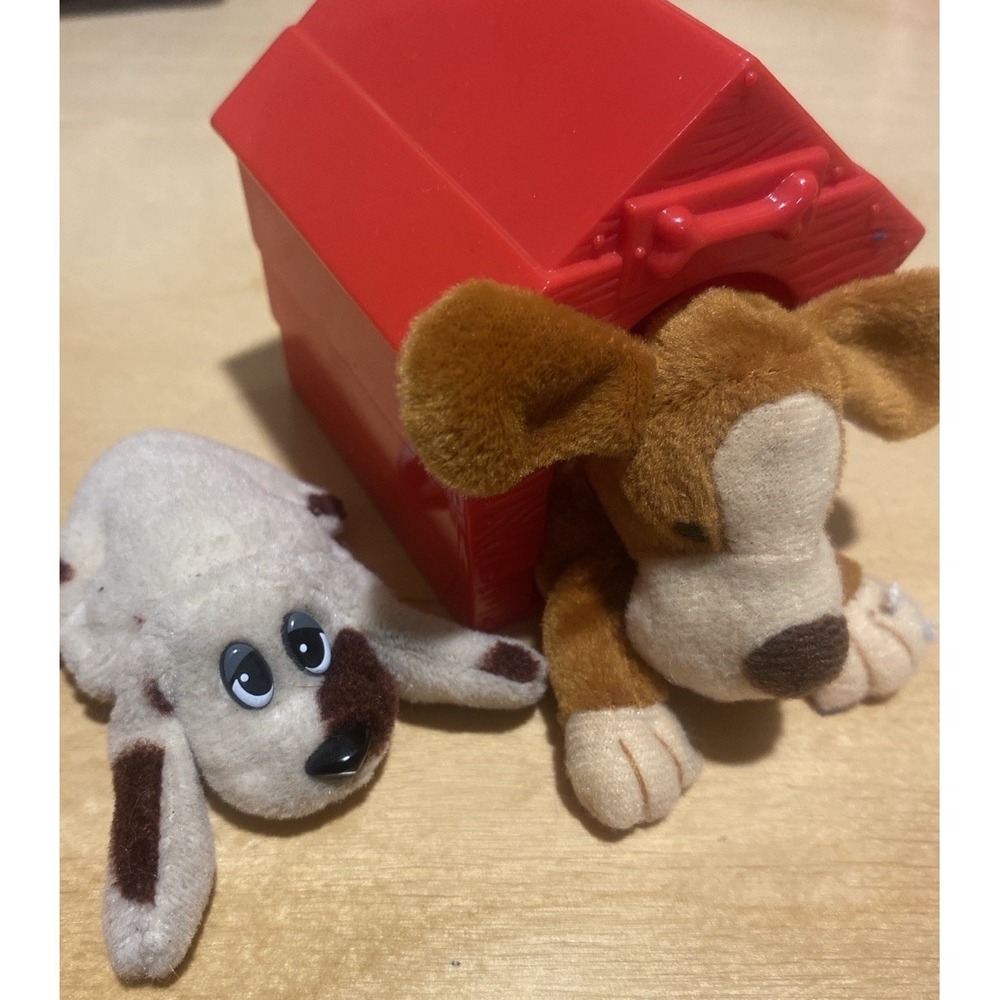 Vintage Small Plush Dog Lot Pound Puppies Animal Alley Toys R Us Mini‎